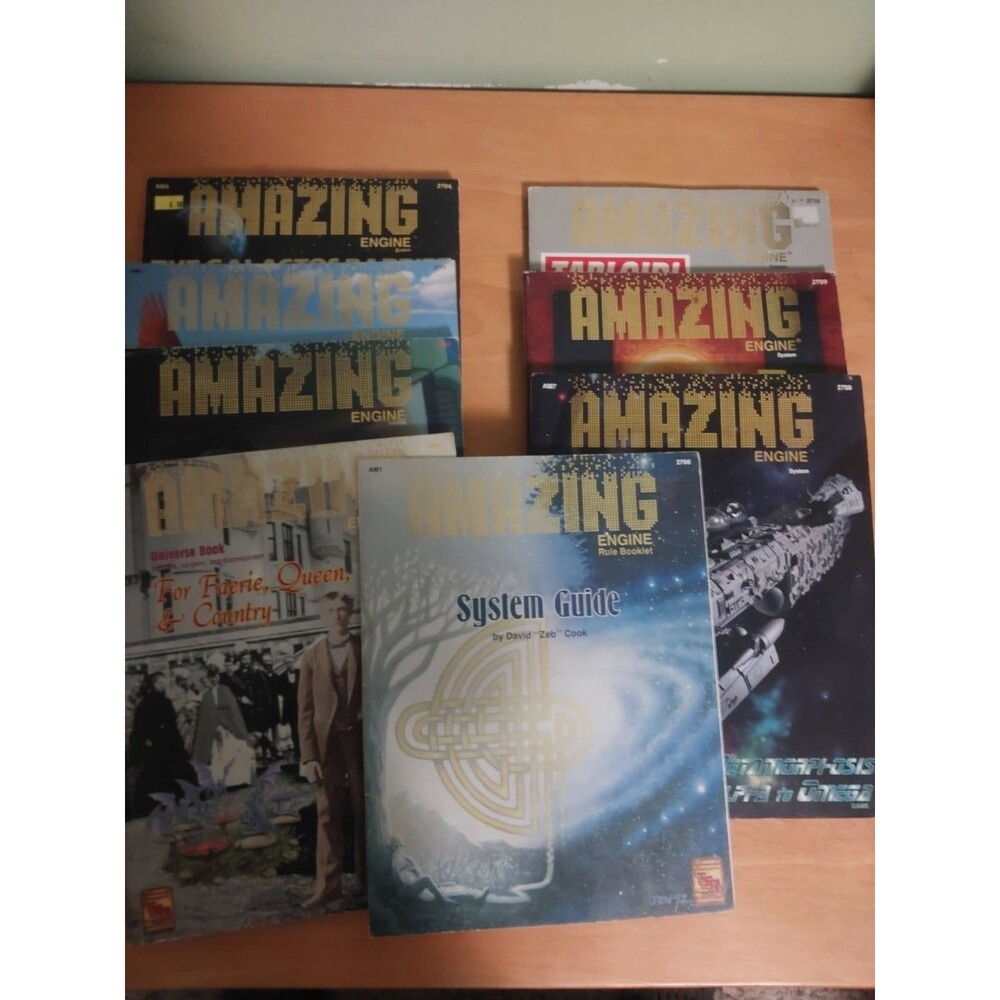 Amazing Engine -TSR - FULL RUN!  ALL MAPS! -1993/94 - 9 Book Lot Bug Hunt +8